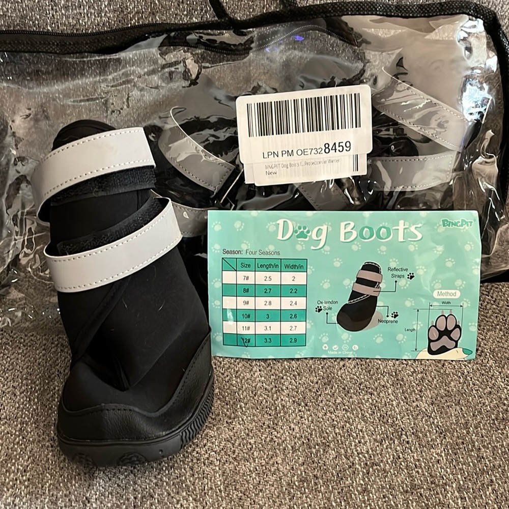 New size 12 dog boots
